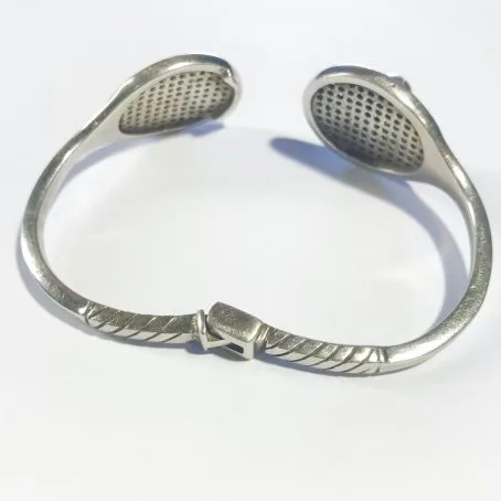 silver bracelet signed Antonio Fallaci designer Gucci details