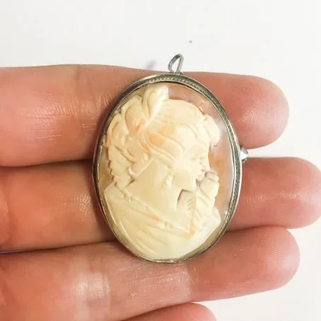 antique cameo brooch