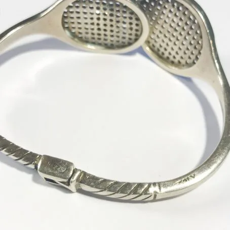 silver bracelet signed Antonio Fallaci designer Gucci details