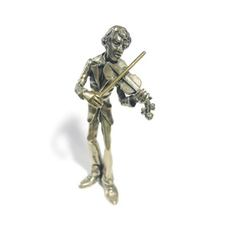 Italian solid silver  violinist miniature,figurine hallmarked  