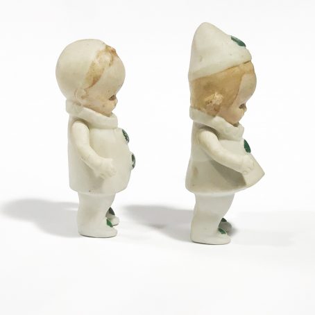 small couple antique biscuit dolls