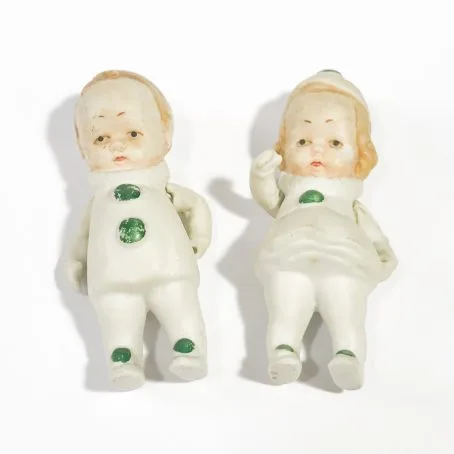 small antique dolls in biscuit porcelain Germany details