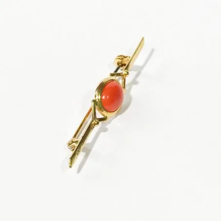 brooch details years years 50 with coral