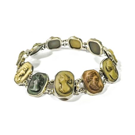 ancient bracelet with lava stone cameos