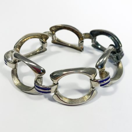 UnoaErre silver and enamel bracelet