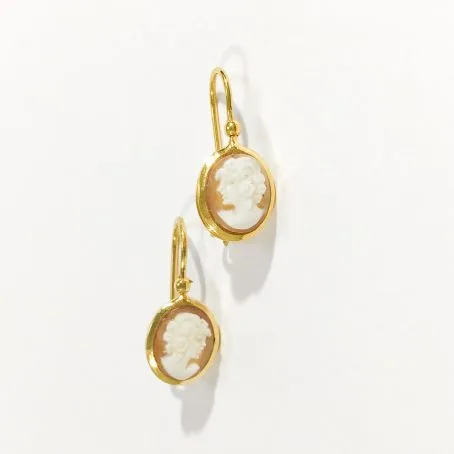 real cameo earrings