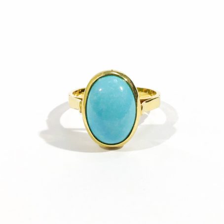 ring with turquoise cabochon