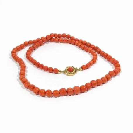 natural red coral necklace