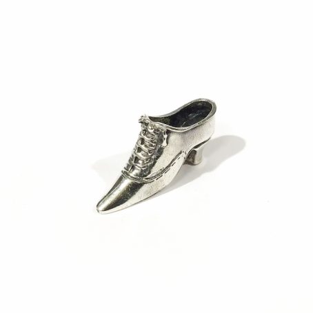 Italian solid silver shoe miniature,figurine hallmarked  