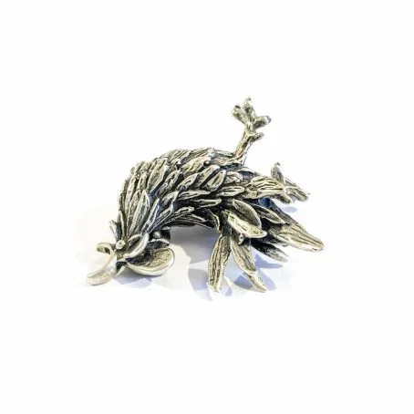 Italian silver rooster miniature - Image 3