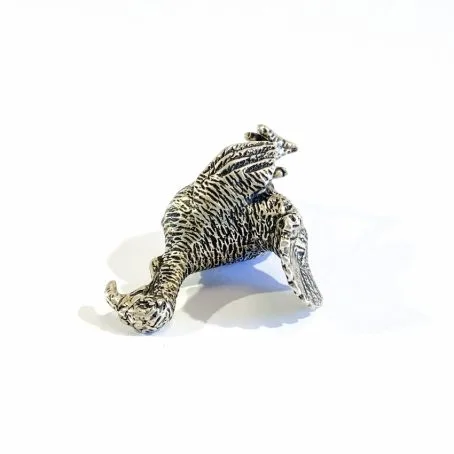 Italian silver turkey miniature - Image 3