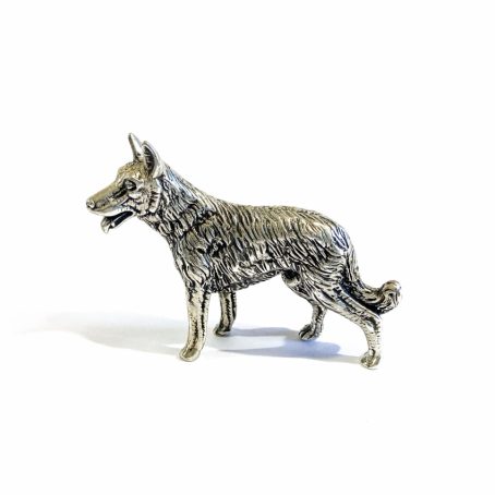 Italian silver wolf dog miniature