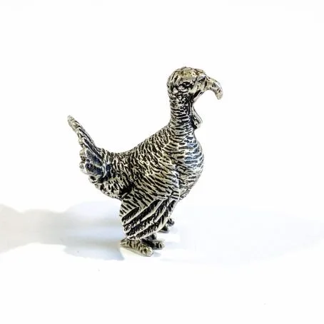 Italian silver turkey miniature - Image 6