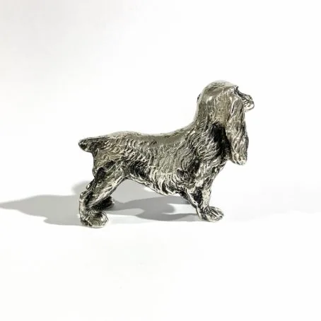 large miniature cocker spaniel in solid silver - Image 6