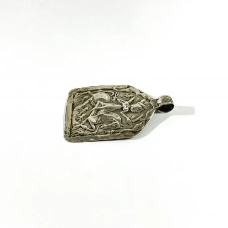 ancient Hindu silver pendant - Image 4