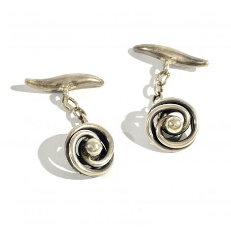 silver shirt cufflinks