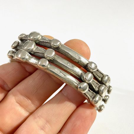 Ancient Egyptian solid silver bracelet with Cairo hallmarks