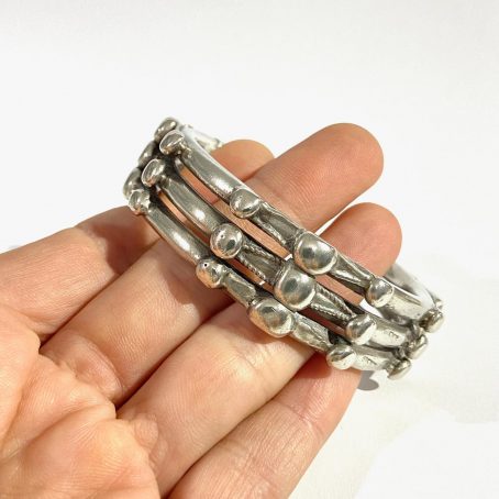 Ancient Egyptian solid silver bracelet with Cairo hallmarks