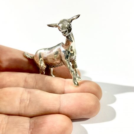 miniature goat in silver