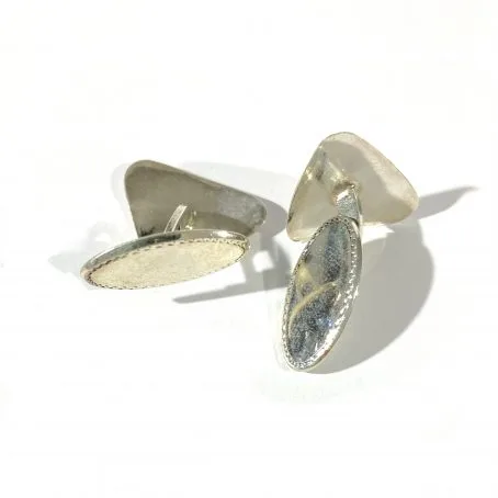 silver shirt cufflinks - Image 3