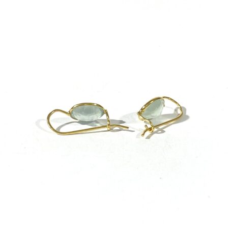 Earrings with natural aquamarine - Image 6