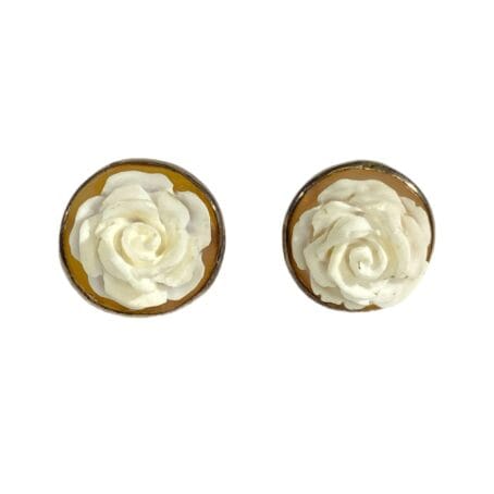 Earrings with Cammeo Rosa