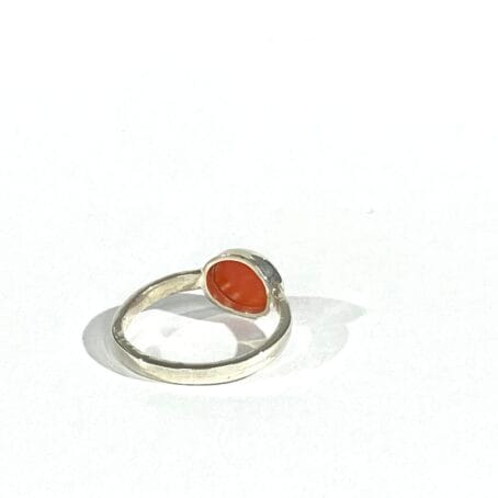 anello con  corallo rosso - immagine 4