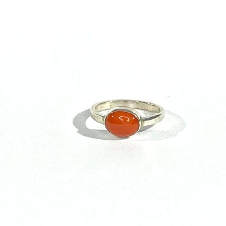 anello con  corallo rosso - immagine 5