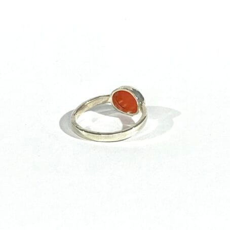 anello con  corallo rosso - Image 6