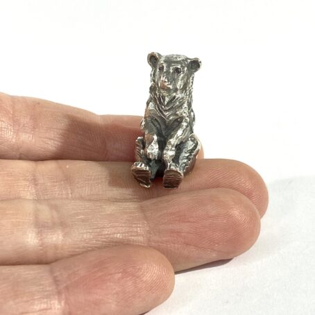 miniatura orso in argento - Image 2