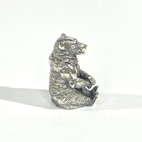 pesante miniatura orso in argento - Image 5